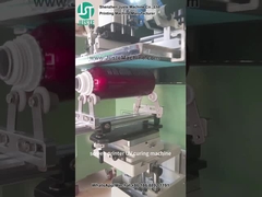 Gecorrigeerde schermprinter voor het printen van logo's voor metalen flessen