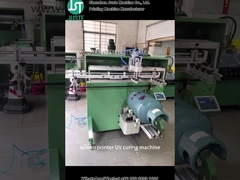 Gecorrigeerde schermprinter voor het afdrukken van het logo voor een gascilinder