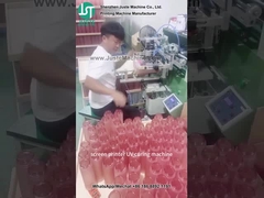 Gecordeerde schermprinter Print logo voor plastic fles